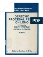 Horvitz, Maria Ines & Lopez, Julian - Derecho Procesal Penal Chileno Tomo I PDF