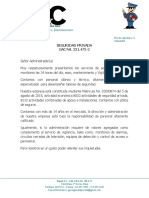 Carta de Presentacion de La Empresa