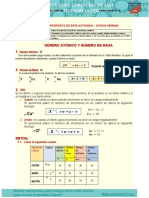 Número Atómico y Número de Masa - Primero B