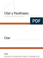 Clase No 07 - Citar y Parafrasear