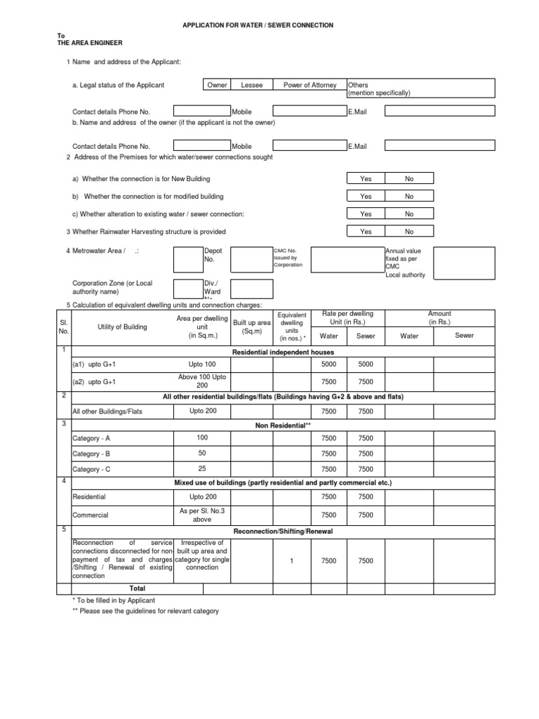 Water Con | PDF | Apartment | Sanitary Sewer