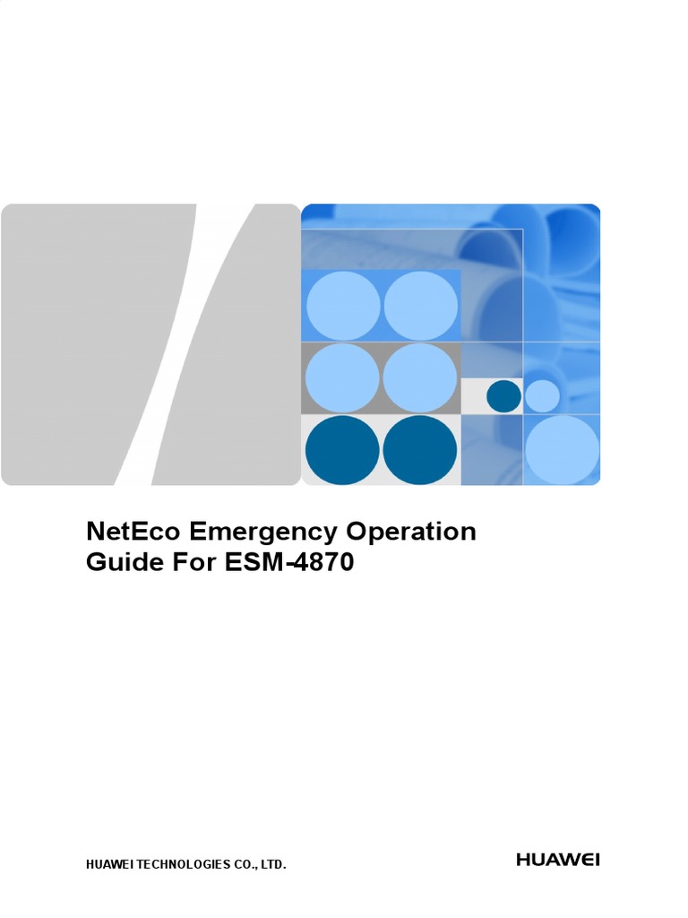 NetEco ESM-4870 Maintenance Guide | PDF | Voltage | Switch