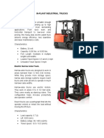 In-Plant Industrial Trucks: Electric Rider Truck
