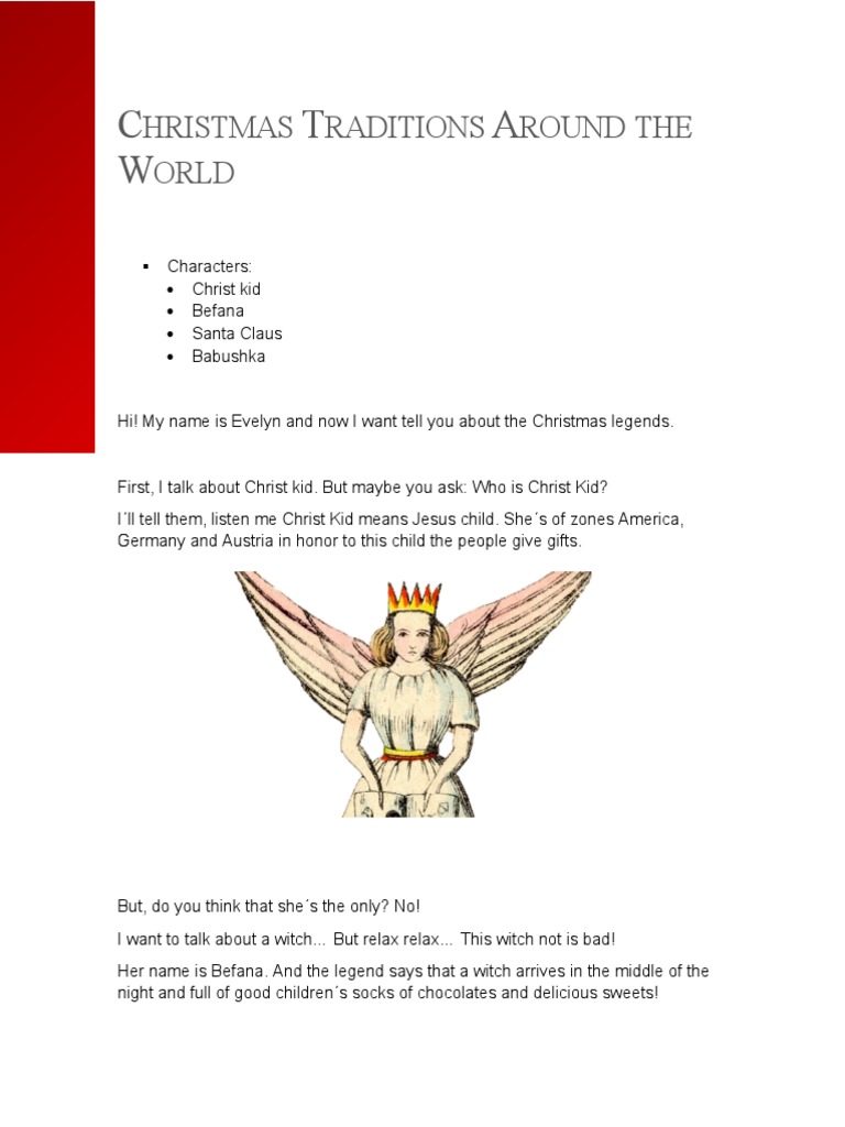 A Global Exploration of Christmas Traditions: Comparing the Legends of Christ Kid, Befana, Santa 