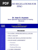 Rules and Regulations for FPSO