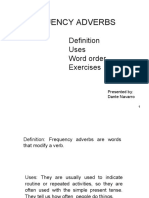 Frequency Adverbs: Uses Word Order Exercises