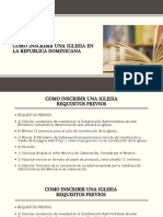 Como Inscribir Una Iglesia en La Republica Dominicana