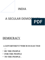 India A Secular Democracy