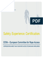 Safety. Experience. Certification.: ECRA - European Committee For Rope Access