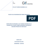 Informe Espesores Caldera Acuotubular