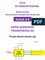 Kuliah 9 Aspek-Aspek Komersial Transportasi KA