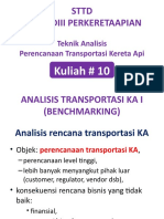 Kuliah 10 Analisis Transportasi KA I (BM)