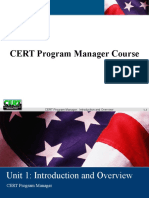 CERT Program Manager: Introduction and Overview 1-1