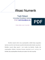 Klasifikasi Numerik: Topik Hidayat