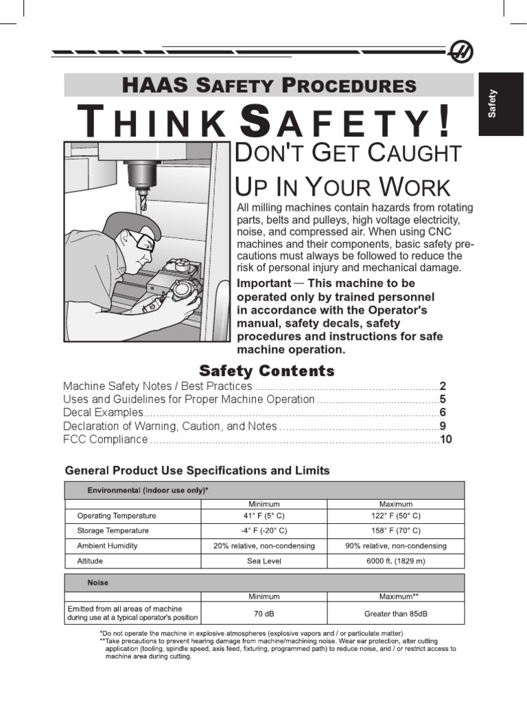 CNC Machine Safety Guide | PDF