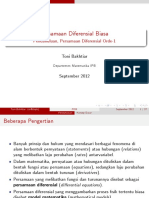 Persamaan Diferensial Biasa