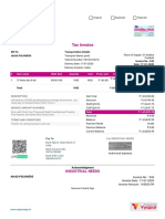 Industrial invoice for polymer boxes