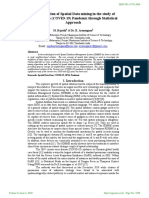 An Application of Spatial Data Mining in The Study of Corona Virus (COVID-19) Pandemic Through Statistical Approach