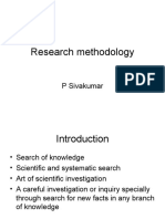 Research Methodology: P Sivakumar