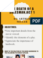 THE DEATH OF A SALESMAN, ACT 1 ppt1