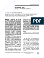 Efficacy of Chloroquine and Hydroxychloroquine in The Treatment of COVID-19