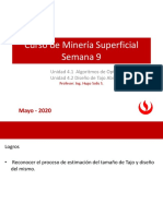 Semana 9 - 1 - Optimizacion Diseño de Tajos PDF