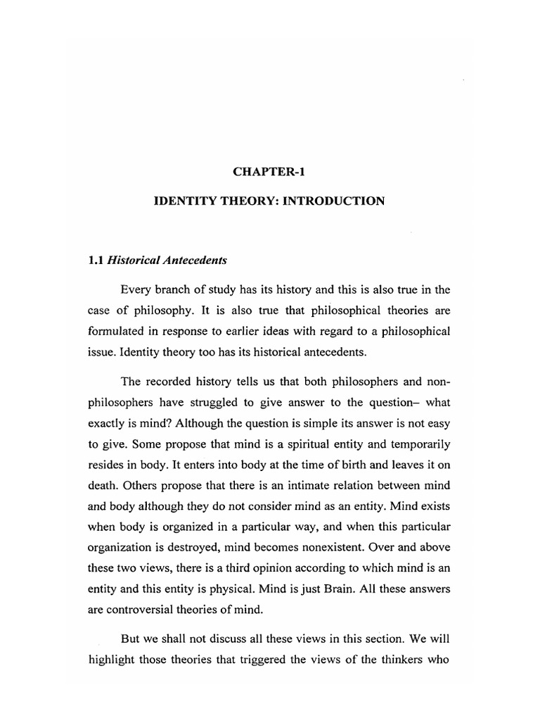 07 - Chapter 1 PDF | PDF | Materialism | Mind