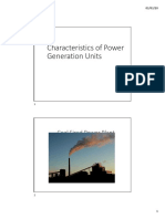 Characteristics of Power Generation Units