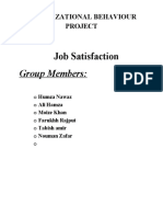 Job Satisfaction: Group Members