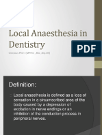 Local Anaesthesia in Dentistry
