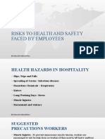 Risks To Health and Safety Faced by Employees: Efcj, Mba Olfu Chim Antipolo