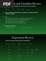 Constants and Variables Review: Are These Constants Legal? What Is The Term For These Constants?