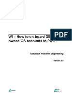 WI-How To On-Board DBA Owned OS Accounts To PAM