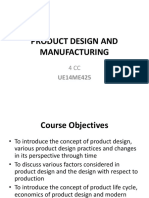 Product Design and Manufacturing: UE14ME425