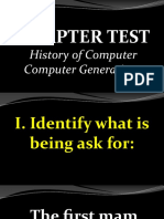 Chapter Test History of Computer