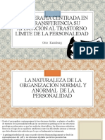 PSICOTERAPIA CENTRADA EN LA TRANSFERENCIA Su Aplicación Al