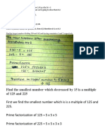 Find The Smallest Number Which Decreased by 15 Is A Multiple of 125 and 225