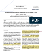 Experimental Study of Gusset Plate Connections For Tubular Bracing