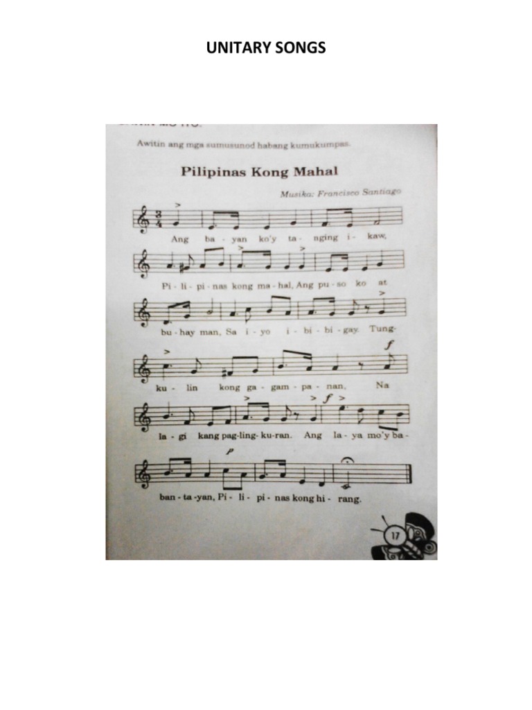 Unitary Songs PDF