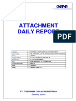 Attachment Daily Report: Pt. Torishima Guna Engineering