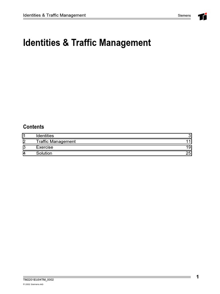 Identities & Traffic Management | PDF | Mobile Technology | Software ...