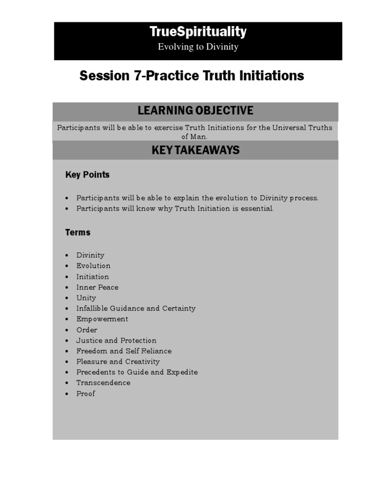 7 Practice Truth Initiations - Final PDF | PDF | Meditation | Anger