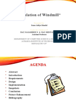 "Simulation of Windmill: Some Aditya Mandal