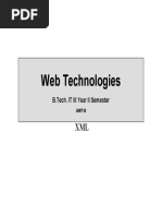 Web Technologies: B.Tech. IT III Year II Semester