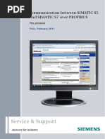 Service & Support: Communication Between SIMATIC S5 and Simatic S7 Over Profibus