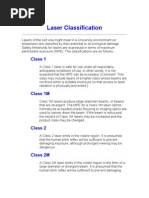 Laser Classification