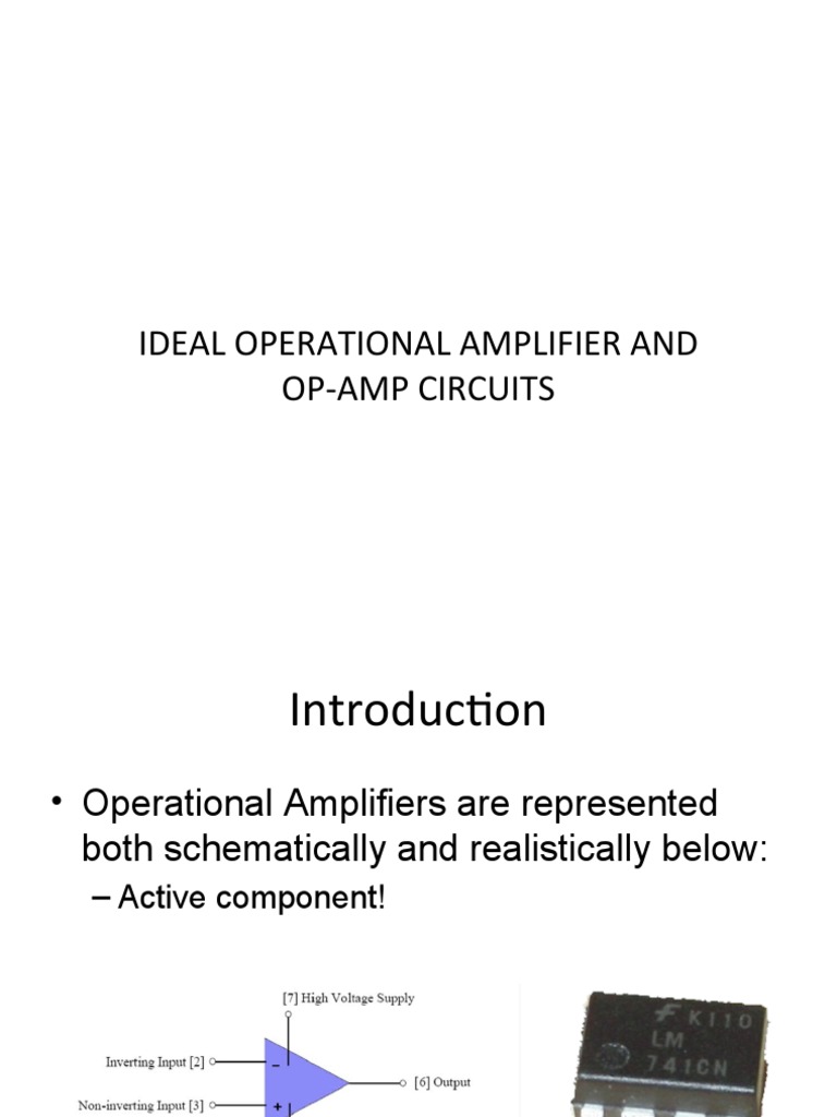 Ideal Operational Amplifier and Op-Amp Circuits | PDF | Operational ...