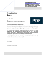 Application Letter