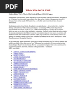 Download Who is Who in the CIA by ARFoundation SN46459438 doc pdf
