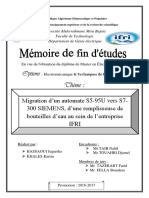 Migration d’un automate S5-95U vers S7- 300 SIEMENS, d’une remplisseuse de bouteilles d’eau au sein de l’entreprise IFRI.pdf